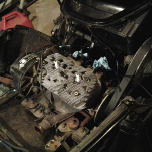 New plugs,clutch belt, fan belt, fuel and oil lines, rebuilt fuel pump, and cleaned carbs