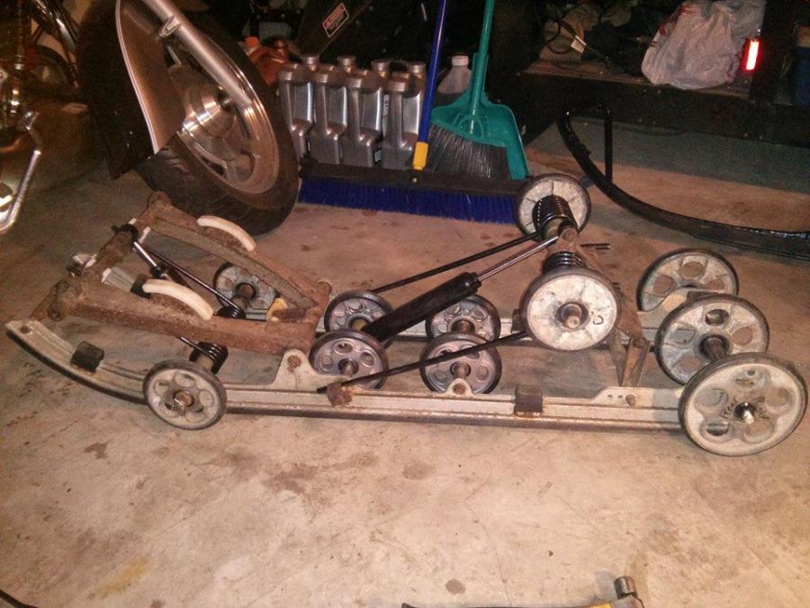 Replaced all the shocks,bears, circle clips, a few boogie wheels, and torsion springs